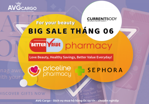 Bảng tin sale tháng 06 - Big Sale mỹ phẩm chính hãng tại 04 trang web mua sắm lớn - Mua hộ  hàng Úc chính hãng giá tốt  