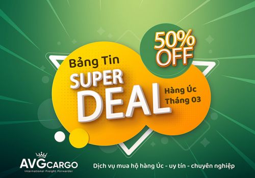 Bảng tin săn sale 50% tháng 03 năm 2021 - mua hộ hàng Úc chính hãng giá rẻ