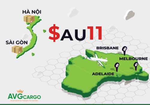 ĐỒNG GIÁ CƯỚC VẬN CHUYỂN TỪ ÚC VỀ HÀ NỘI, SÀI GÒN - CHỈ 07 NGÀY DUY NHẤT TẠI AVG CARGO