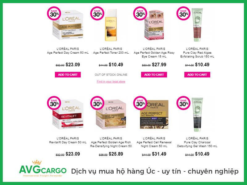 avg-cargo-dich-vu-mua-hang-ho-tu-uc-Loreal-paris-chinh-hang