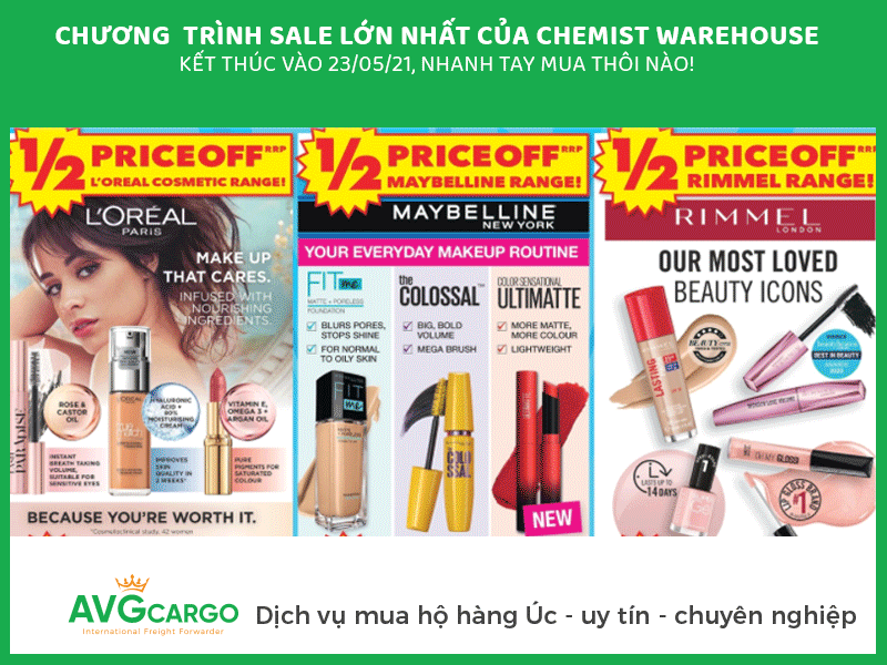 avgcargo-vanchuyenucviet-muahohanguc-bantinsale-thang05-megasale-chemistwarehouse-make-up